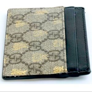 Authentic Gucci Supreme Monogram Bees Card Holder